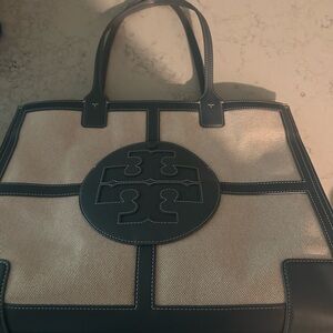 Tory Burch Blue and Cream Women's Tote Bag